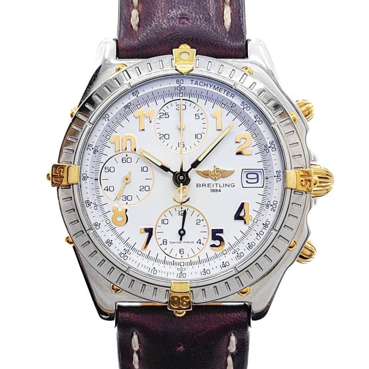 Breitling Chronomat Two Tone White Dial