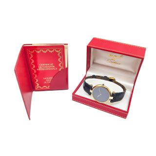 Cartier Vendome Must Vermeil Black Spider Dial