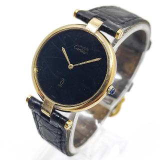 Cartier Vendome Must Vermeil Black Spider Dial