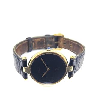 Cartier Vendome Must Vermeil Black Spider Dial