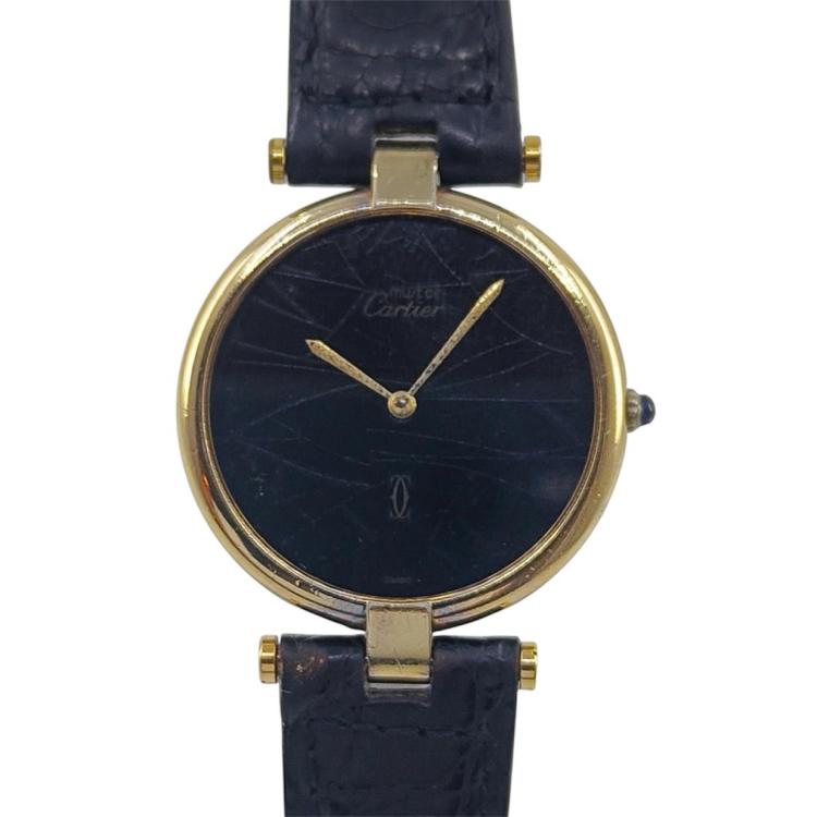 Cartier Vendome Must Vermeil Black Spider Dial