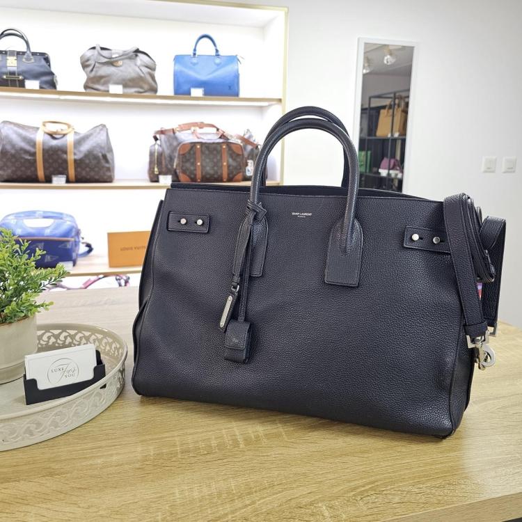 Sac à main Yves Saint Laurent en cuir de Jour Noir