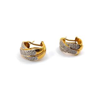 Boucles d’Oreilles Or Jaune 18k & Diamants
