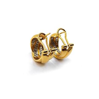 Boucles d’Oreilles Or Jaune 18k & Diamants