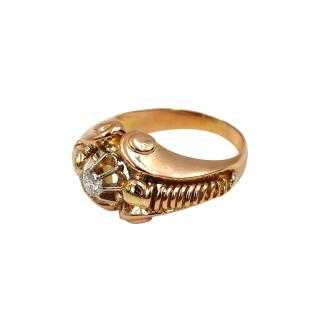 Bague Or Rose 18 Ct & Diamant
