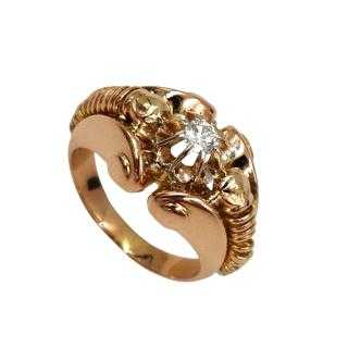 Bague Or Rose 18 Ct & Diamant
