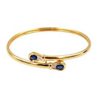 Bracelet Or 18 Ct Saphir&Diamant