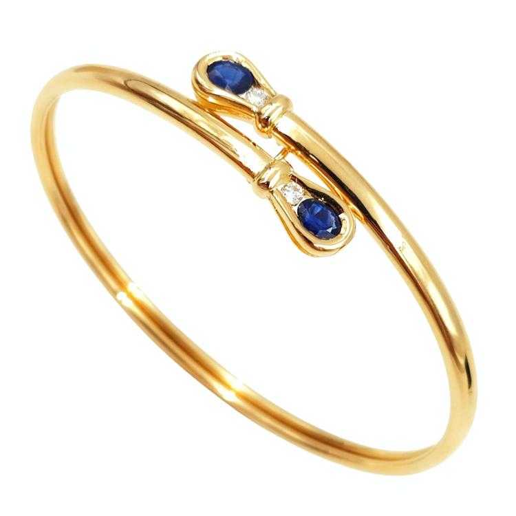Bracelet Or 18 Ct Saphir&Diamant