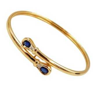 Bracelet Or 18 Ct Saphir&Diamant