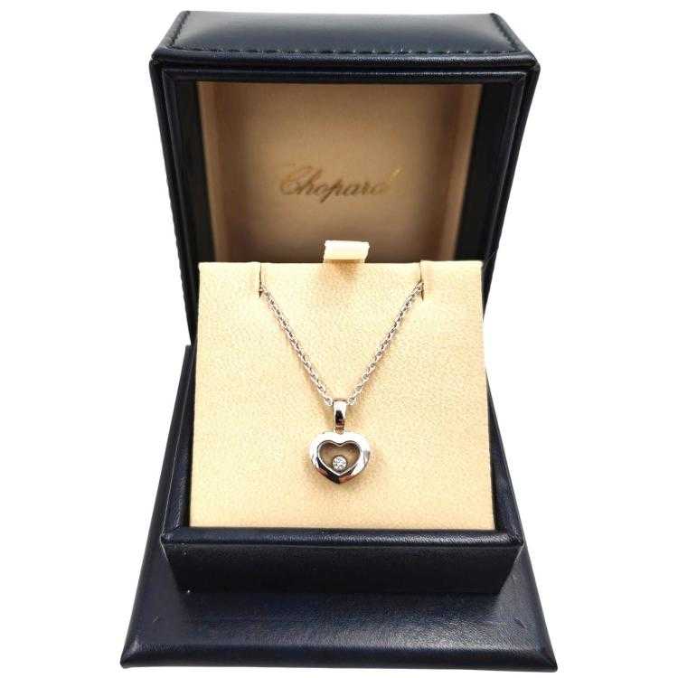 Collier Chopard Or Blanc 18 Ct