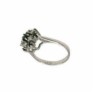 Bague Or Blanc 18 Ct & Diamants
