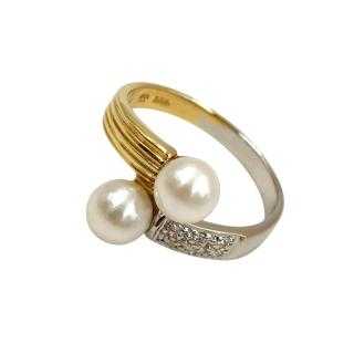 Bague Or Jaune&Blanc 18 Ct