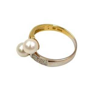 Bague Or Jaune&Blanc 18 Ct