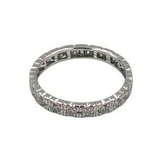 Bague Or Blanc 18 Ct & Diamants