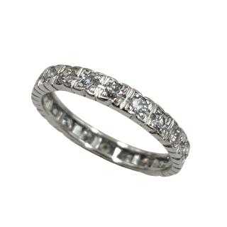 Bague Or Blanc 18 Ct & Diamants
