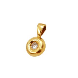 Pendentif Or Jaune 18 Ct & Diamant