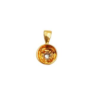 Pendentif Or Jaune 18 Ct & Diamant