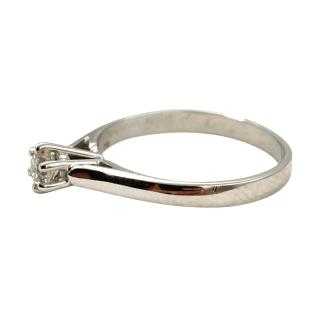 Bague Or Blanc 18 Ct & Diamant