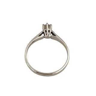 Bague Or Blanc 18 Ct & Diamant