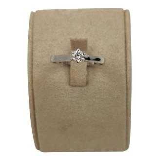 Bague Or Blanc 18 Ct & Diamant