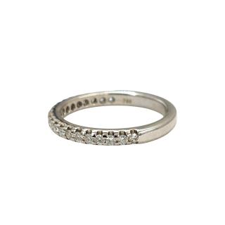 Bague Or Blanc 18 Ct & Diamants