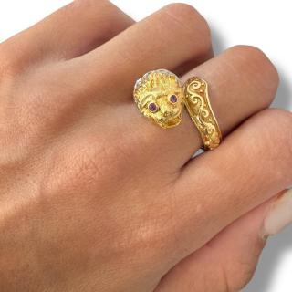 Bague LALAoUNIS Or 18Ct Diamants & Rubis