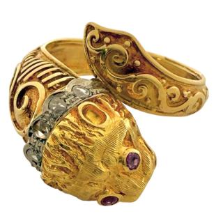 Bague LALAoUNIS Or 18Ct Diamants & Rubis