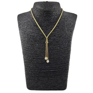 Collier Or jaune 18k & Perles