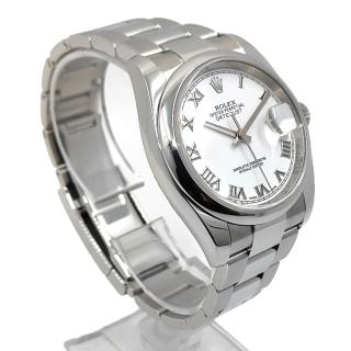 Rolex DateJust 36 White Roman Dial
