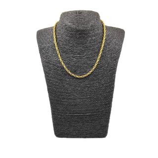 Collier Or Jaune 18k Maille Jaseron