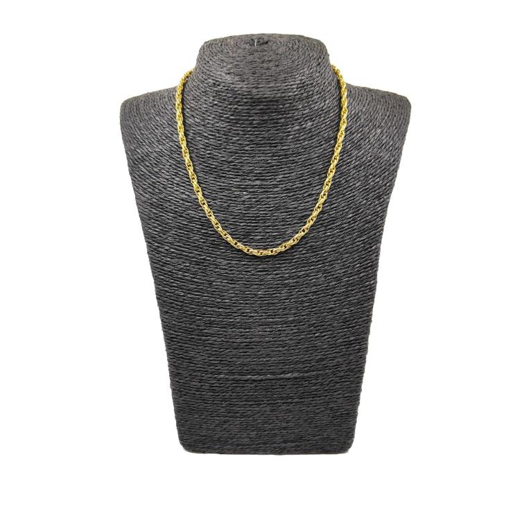 Collier Or Jaune 18k Maille Jaseron