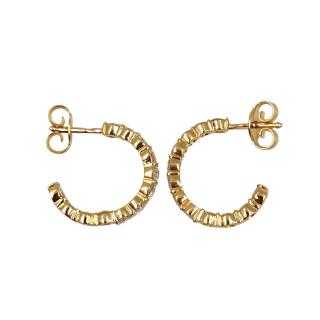 Boucles d'Oreilles Or 18 Ct & Diamants