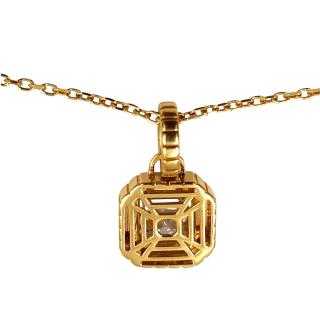 Collier Or Jaune 18 Ct & Diamant