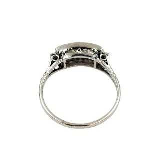 Bague Or Blanc 18 Ct & Diamants