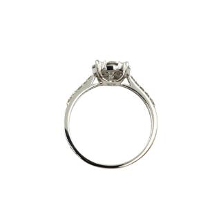 Bague Or Blanc 18 Ct & Diamants