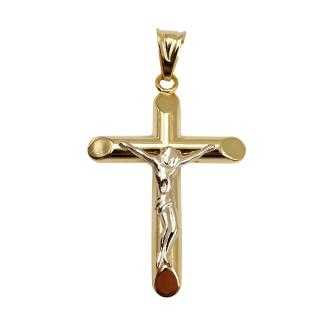 Pendentif Or Jaune&Blanc 18 Ct