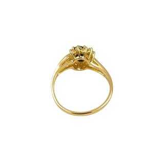 Bague Or 18 Ct Diamants&Saphir
