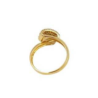 Bague Or Jaune 18 Ct & Diamants