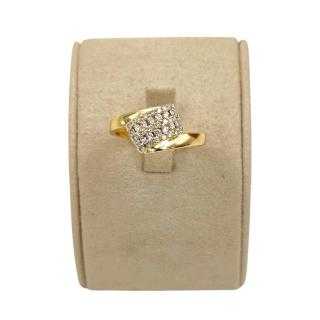 Bague Or Jaune 18 Ct & Diamants