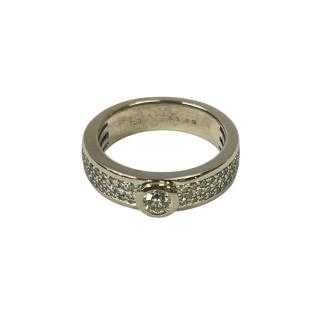 Bague Or Blanc 18cts Diamants