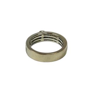 Bague Or Blanc 18cts Diamants