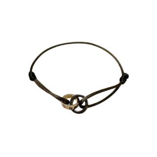Cartier bracelet Double Love sur cordon