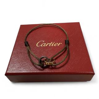 Cartier bracelet Double Love sur cordon