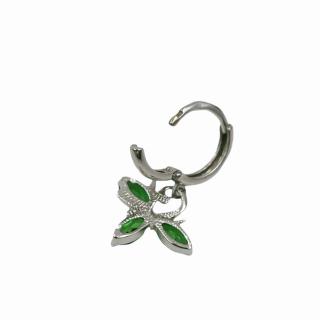 Boucles d'Oreilles Or 14 Ct & Tourmalines
