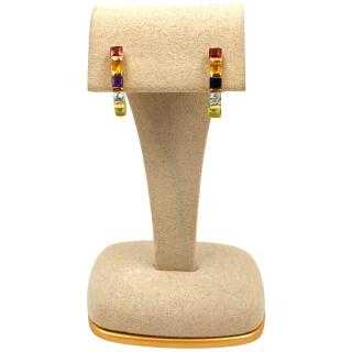 Boucles d'Oreilles Or 18 Ct & Tourmalines