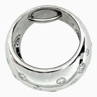 Bague Or Blanc 18Ct & Diamants