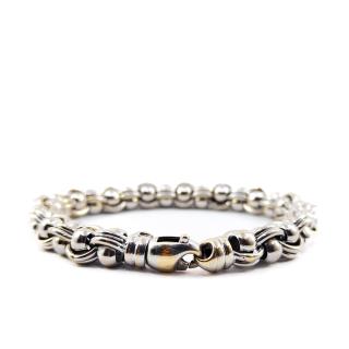 Bracelet Or Blanc 14k Maille Jaseron