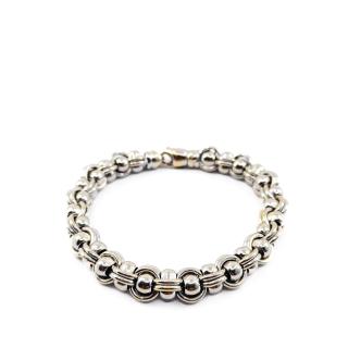 Bracelet Or Blanc 14k Maille Jaseron