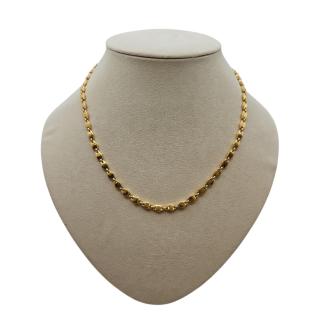 COLLIER OR 18 CT MAILLONS "TORTUE"