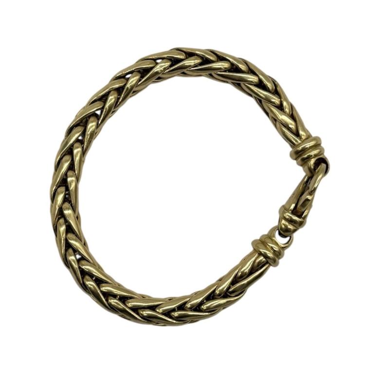 Bracelet Or Jaune 18Ct Maille Torsadée